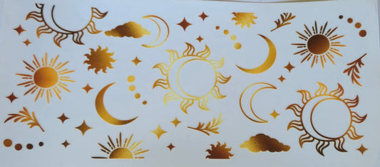 (334) Moon & Suns (gold)